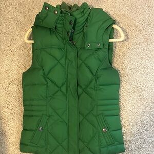 Green Quilted Puffer Vest